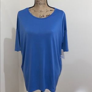 LuLaRoe Irma, Blue (solid), Small, NWT